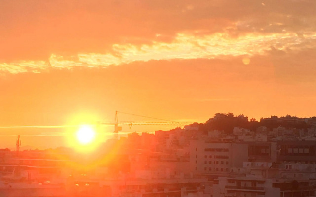 Luxury apartment near metro-Athens view