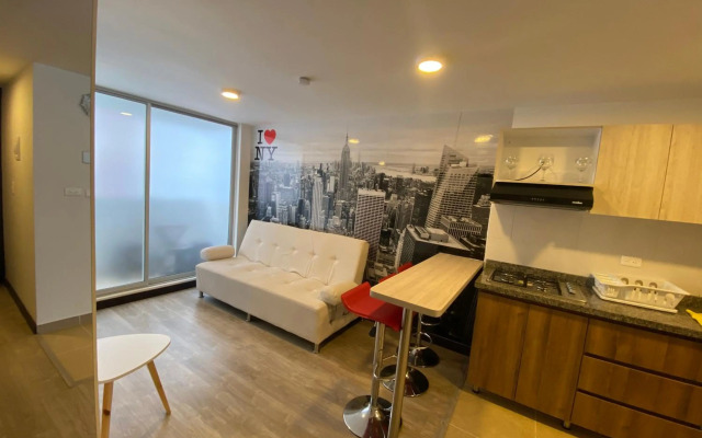 Apto 1 cama doble, 1 sofacama, centro historico.