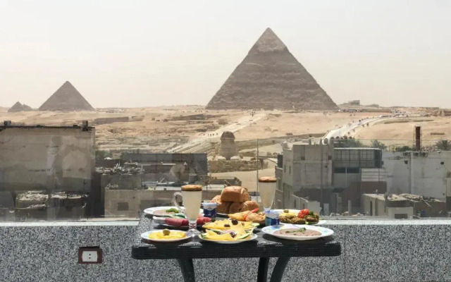 Middle East pyramids view