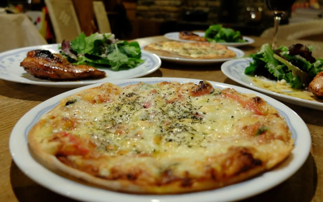 Log Home Pension Wood Inn