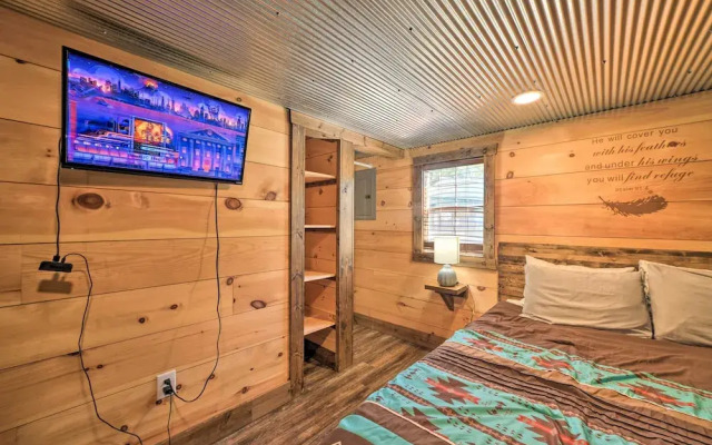Rustic Dog-friendly Cabin w/ Deck & Fire Pit!