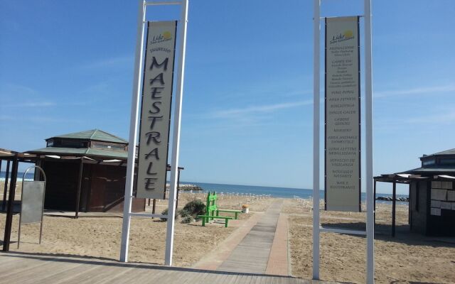 Appartamento sulla spiaggia con balcone