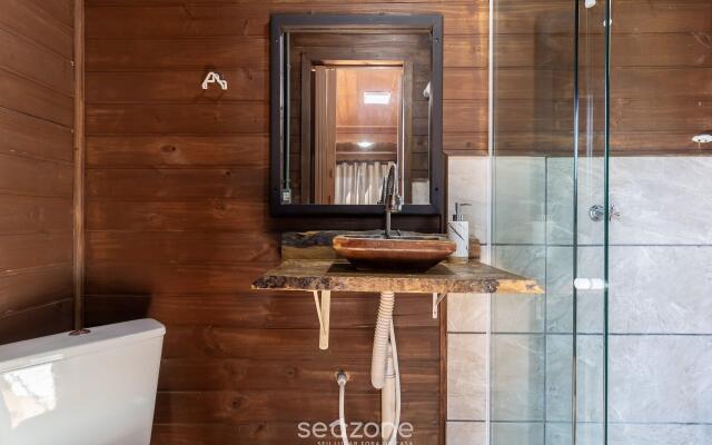 Chalé Vista Mar com Estilo Rústico MAV010