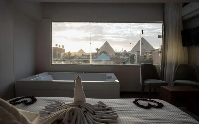 Middle East pyramids view