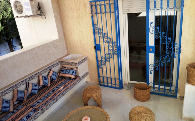 Partie de pittoresque maison en bord de mer