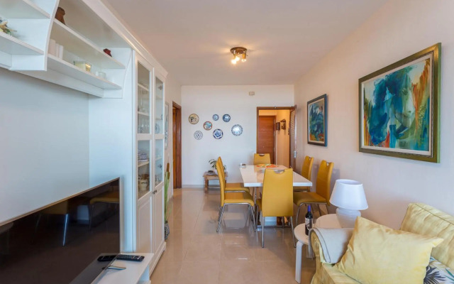 Front line beach with fantastic terrace.