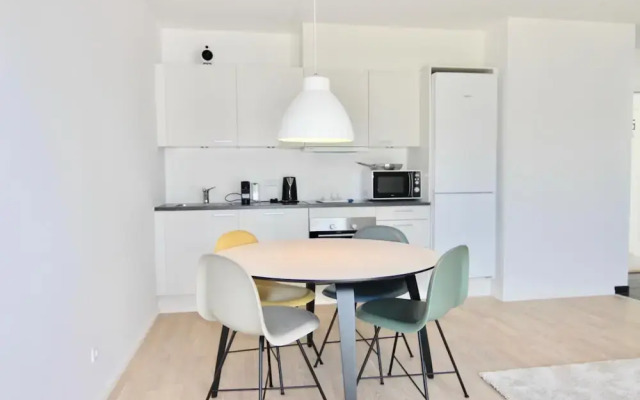 Great 1-bed w Balcony by Odense Harbour