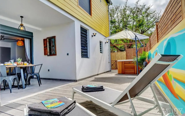 Ylangae DODO avec Jacuzzi à 150m du lagon