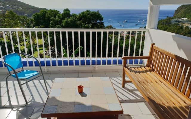 Apartment With 3 Bedrooms in Deshaies, With Wonderful sea View, Terrac