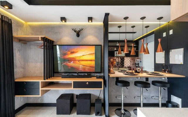 MS906 Studio de Cinema na Bela Vista Com Vaga RoseGold - Hotel in São Paulo - Photo 4