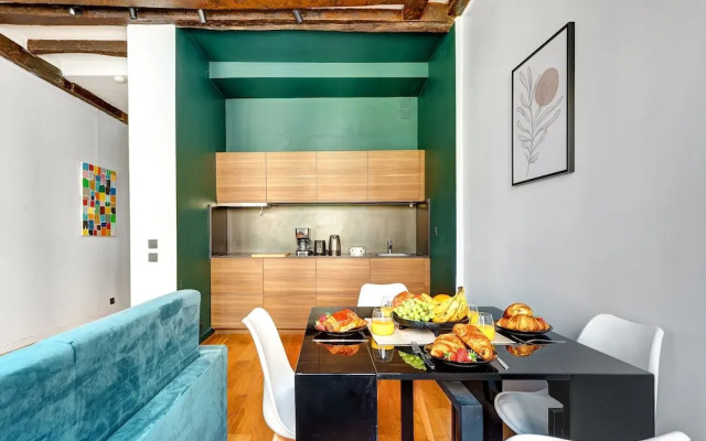 Chic 1BR Near Le Marais & Picasso Museum