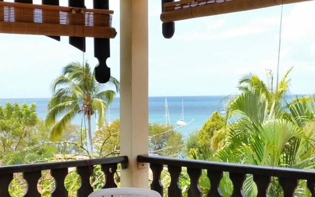Studio in Sainte-anne, With Wonderful sea View, Furnished Terrace and