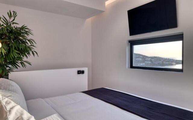 Mykonos Town Black Villa with Cave Heated Pool