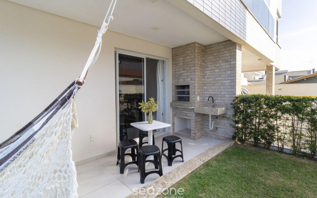 Apt Garden com churrasqueira 550m da praia CLG0001