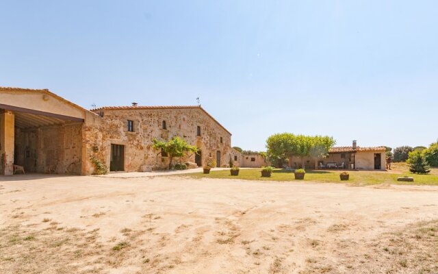 Catalan Farmhouse With Round Pool in the Middle of Forest