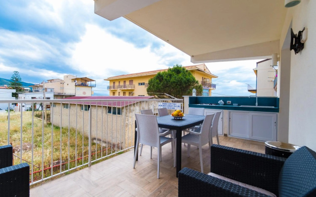 Apartment window on the sea