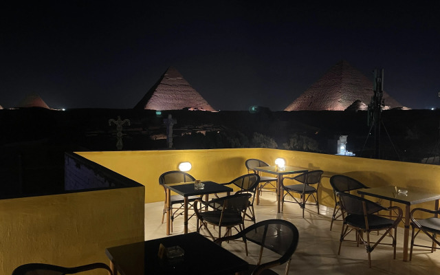 The pyramids plateau view