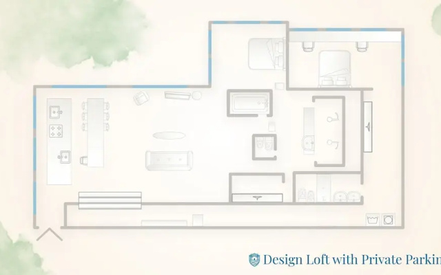 Design Loft With Private Parking
