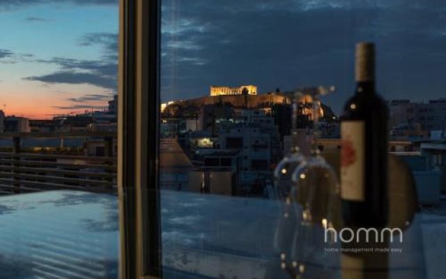 59m² homm Loft- Penthouse with Acropolis View,2ppl