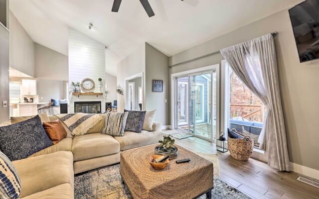 Lakefront Rogers Getaway w/ Hot Tub & Deck!