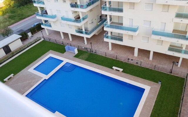 Apartment with 2 Bedrooms in Piles, with Wonderful Sea View And Pool Access - 500 M From the Beach