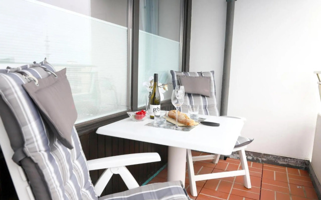 Strandnahe Ferienwohnung, Zentral gelegen, Ost-Balkon, Andreas Dirks-Str. 2