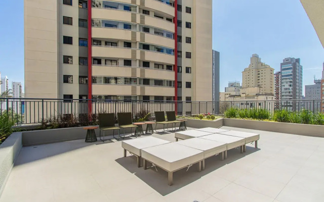 Studio com Varanda e Academia pr Ximo ao Metr