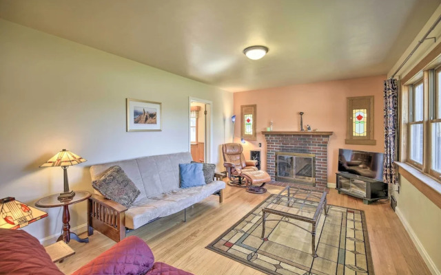 Quaint Creekside Home w/ Spacious Deck & Yard