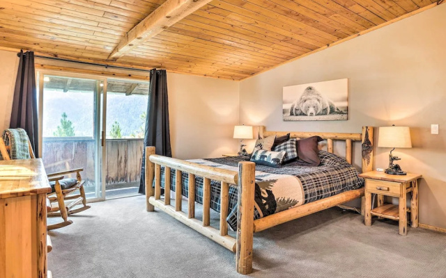 Peaceful Cabin w/ Mtn + River Views, Fire Pit