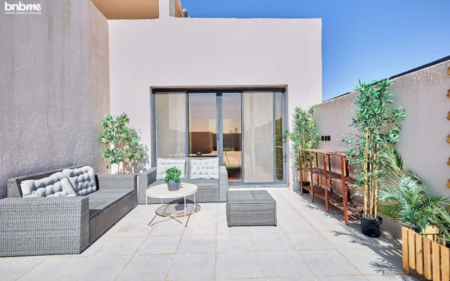 bnbmehomes-3B with Pvt Rooftop Bliss-A14