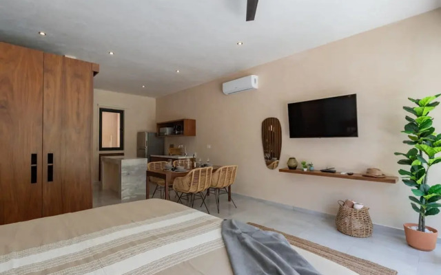 Stylish Tulum Studio Terrace Pool Relax