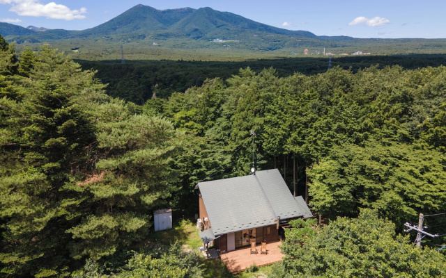 A calm house in the woods
