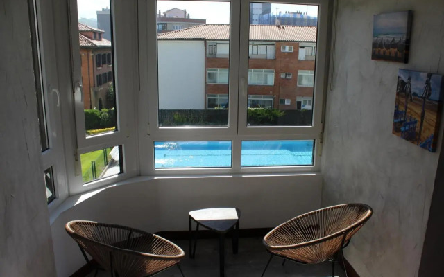 Apartamentos Zarautz Playa, con piscina y garaje