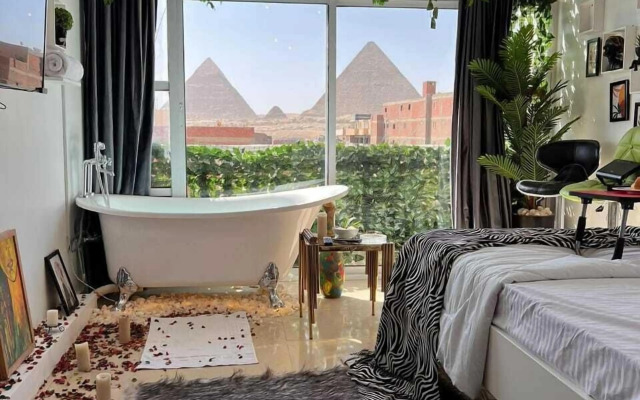 Pharaoh pyramids view