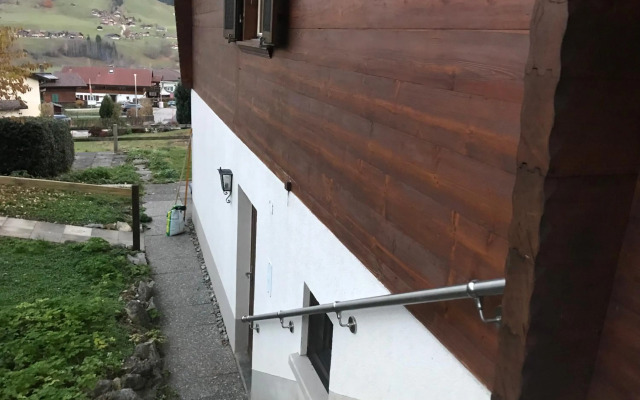 Budget room mountain view ground floor of Chalet Solaria