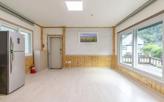 White Pension in Forest