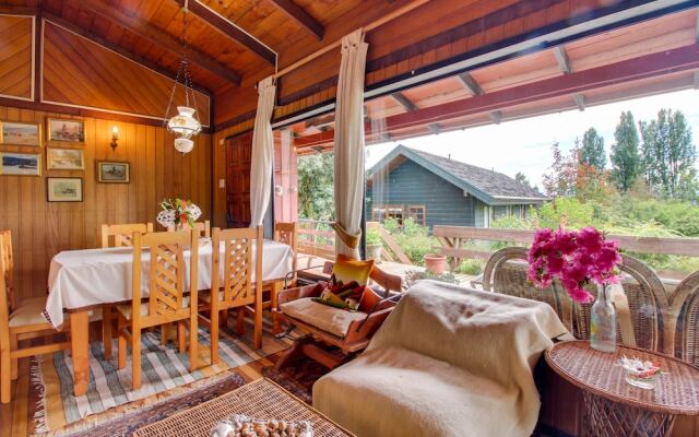 Casa Campestre frente al Lago Calafquén