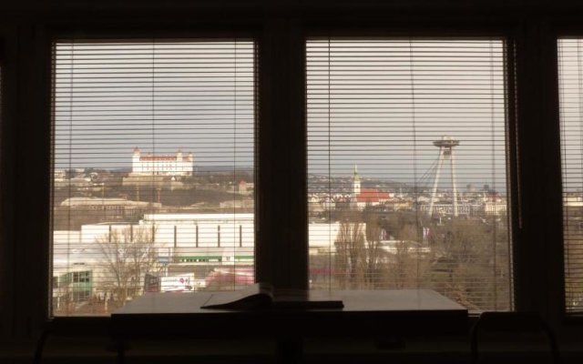 Studio with a view of the center of Bratislava