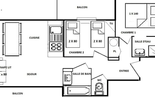 Appartement Villard sur Doron 3 pièces 8 personnes FR 1 594 48