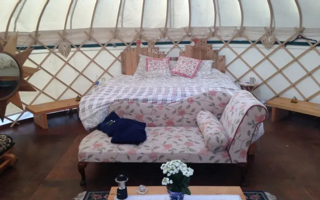 Ceridwen Glamping, Double decker Bus and Yurts