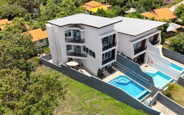 Sea View Front&Back Pool Near Beach V240