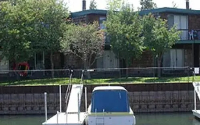 Private Boat Dock in Tahoe Keys by RedAwning