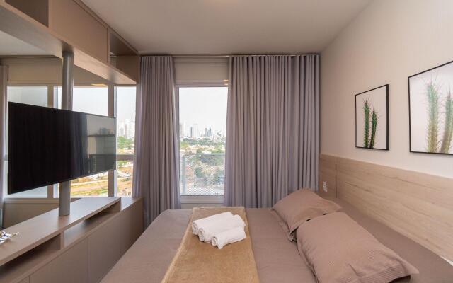 Flat no Ed Metropolitan no Jardim Goiás - MS902O