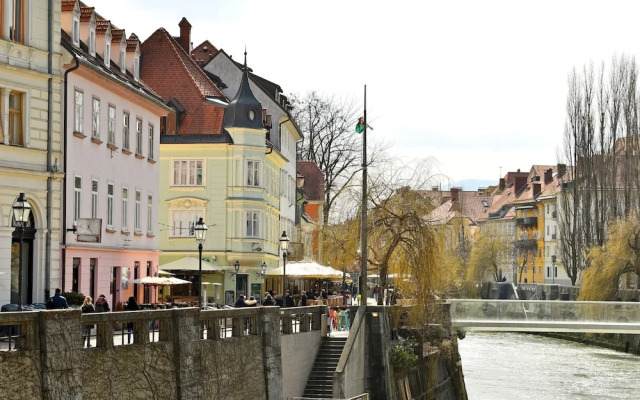 Tromostovje II In Heart Of Ljubljana