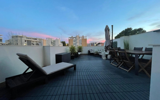 Gran terraza Muchavista San Juan Alicante