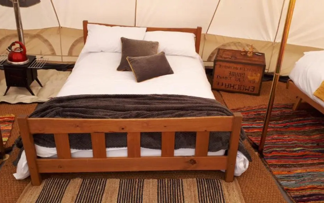 6m xl Bell Tent, Near Whitby, With log Burner