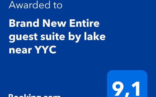 Brand New Entire guest suite by lake near YYC