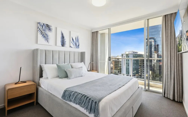 2-bed City Abode With Swimming Pool, Gym & Views – Guest Rooms – Brisbane
