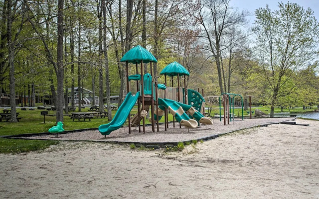 Walk to Locust Lake: Poconos Vacation Home!