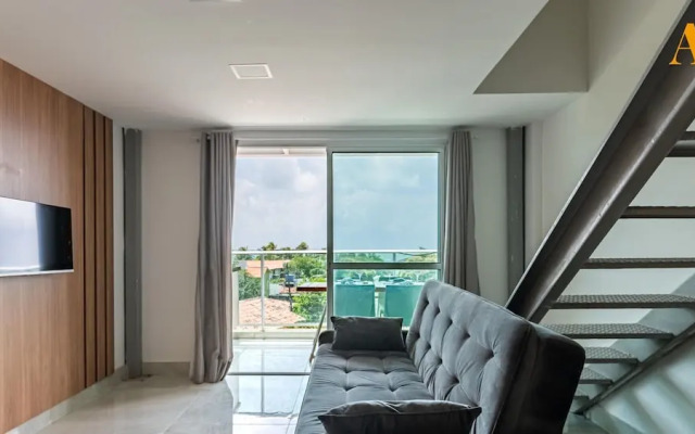 Flat moderno Praia de Serrambi BFS312